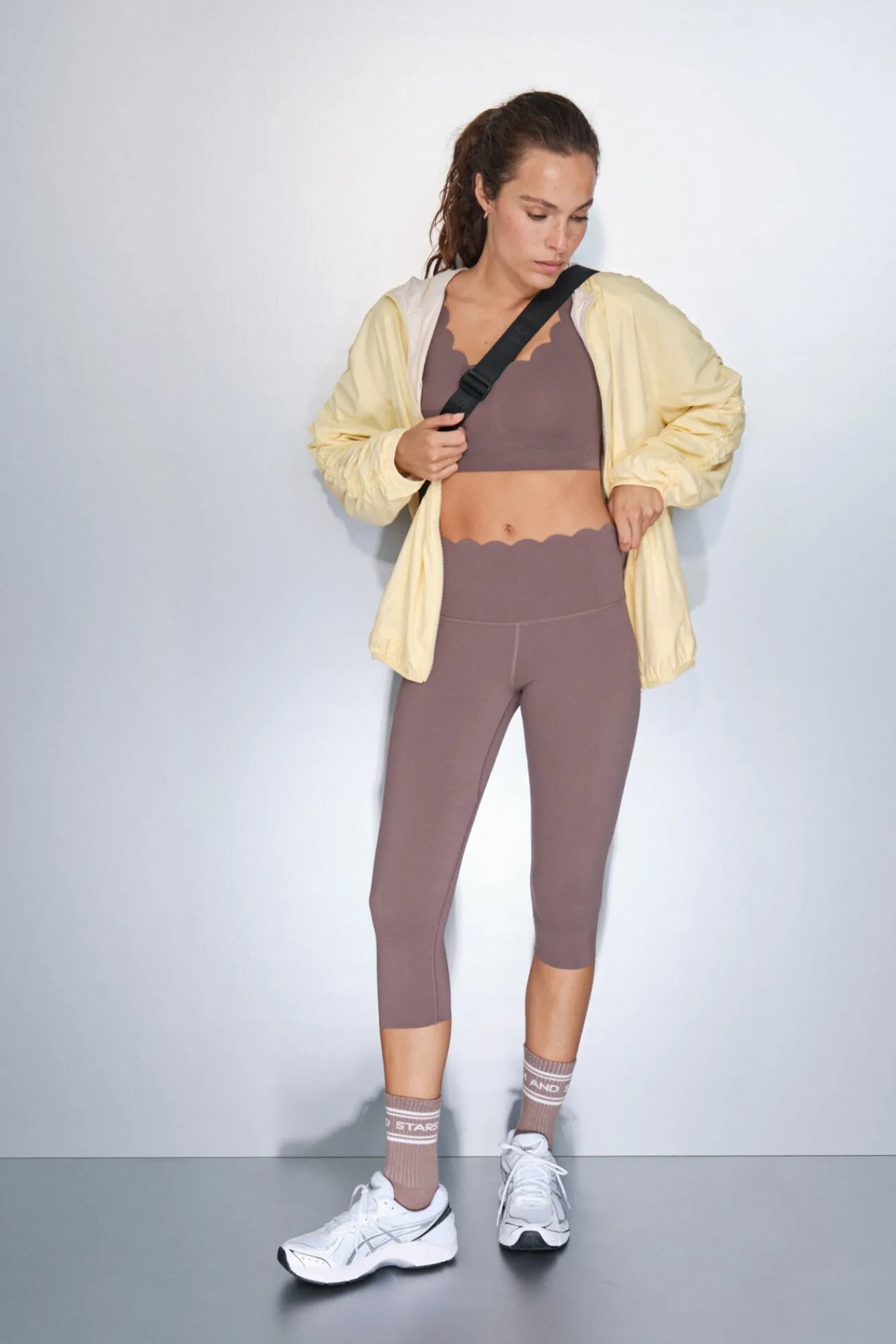 Mujer Dash and Stars Deporte>Leggings COMPRESSIVE pirata marrón