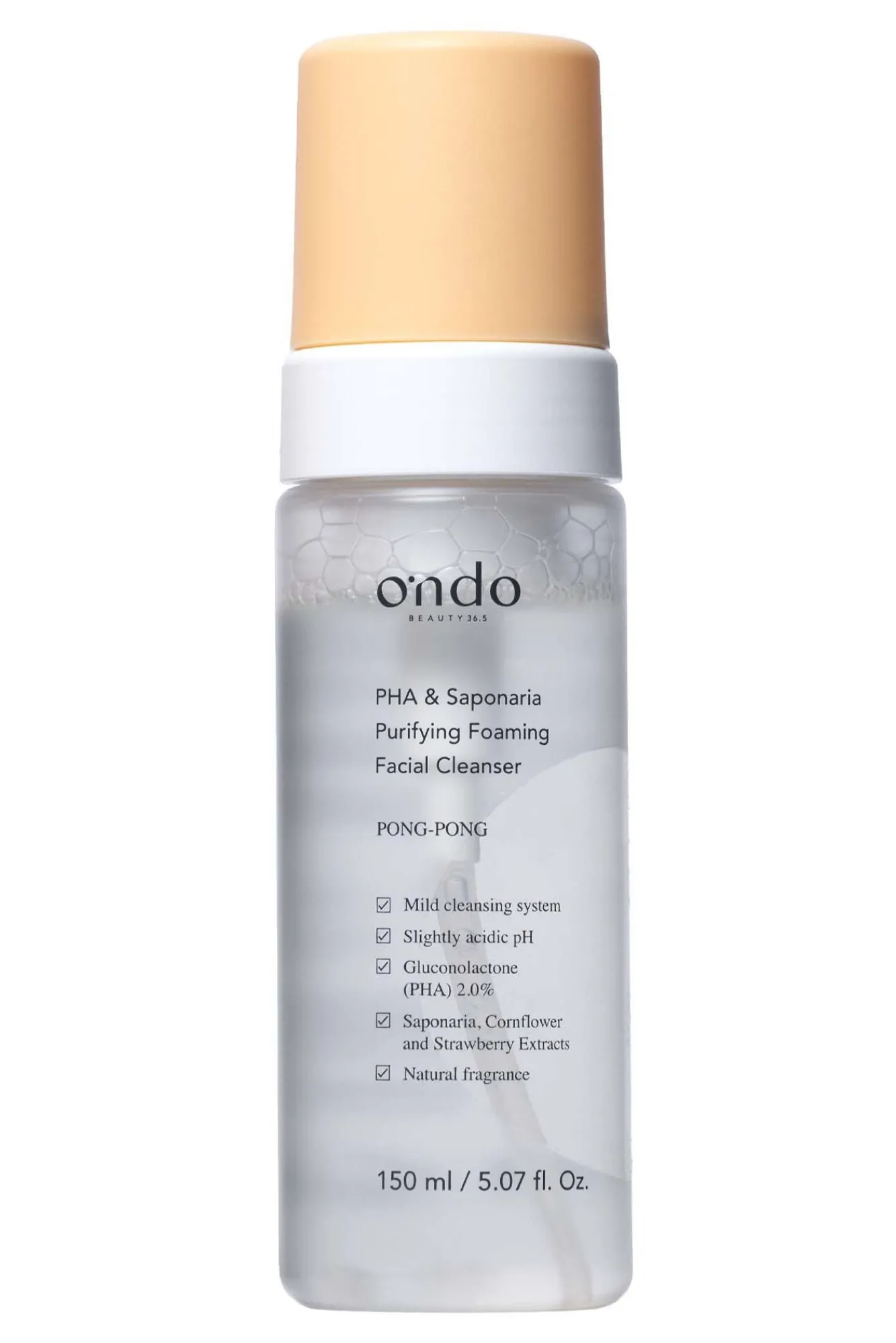 Ondo beauty 36.5 Cosmética Facial>Limpiador espumoso purificante PHA y Saponaria