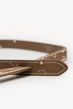 Mujer Hoss Intropia Cinturones>Lisa. Cinturón serraje cristales
