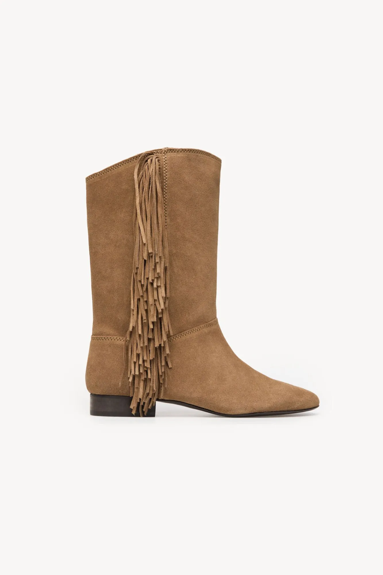 Mujer Hoss Intropia Tacones|Calzado Piel>Lola. Botas serraje flecos