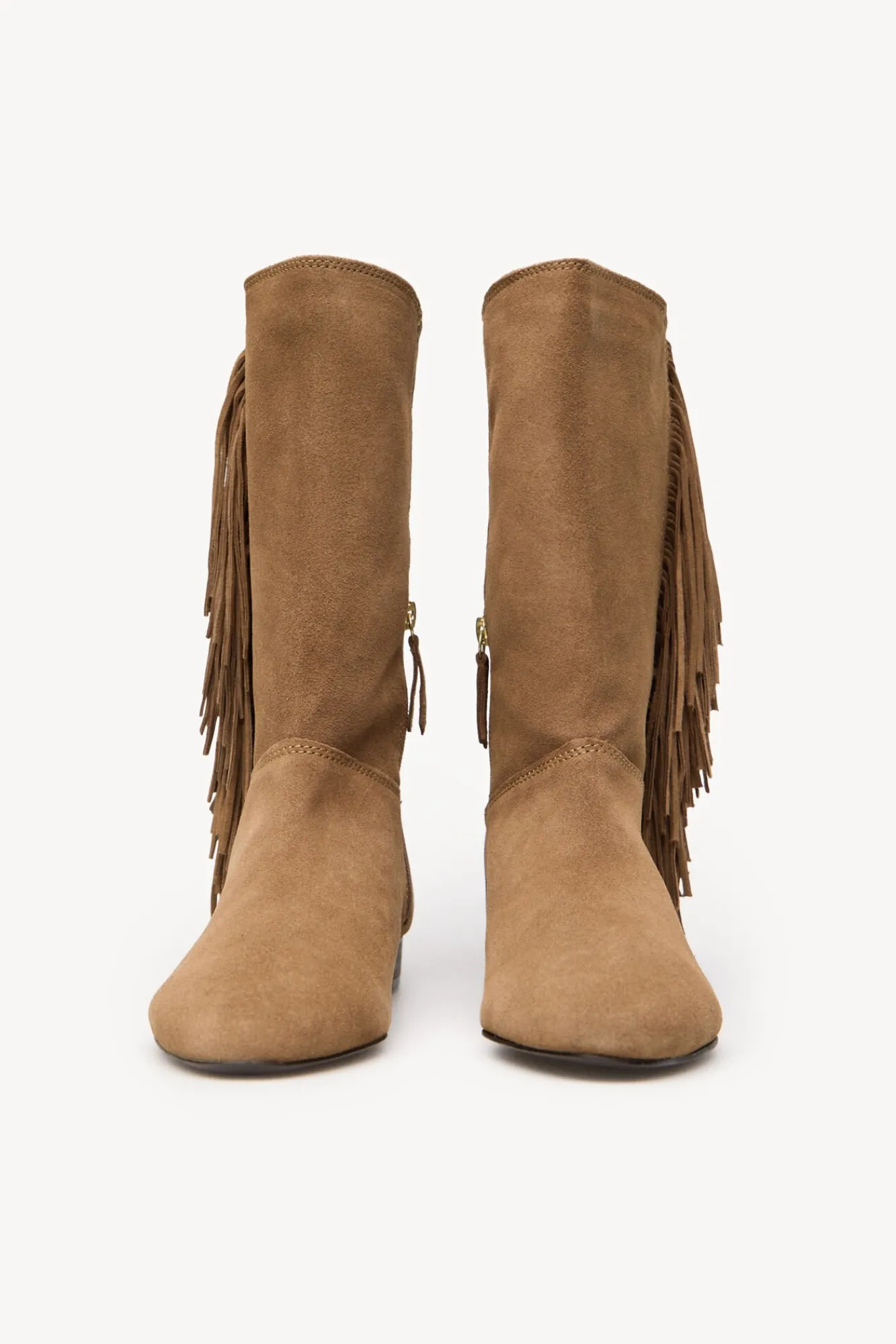 Mujer Hoss Intropia Tacones|Calzado Piel>Lola. Botas serraje flecos