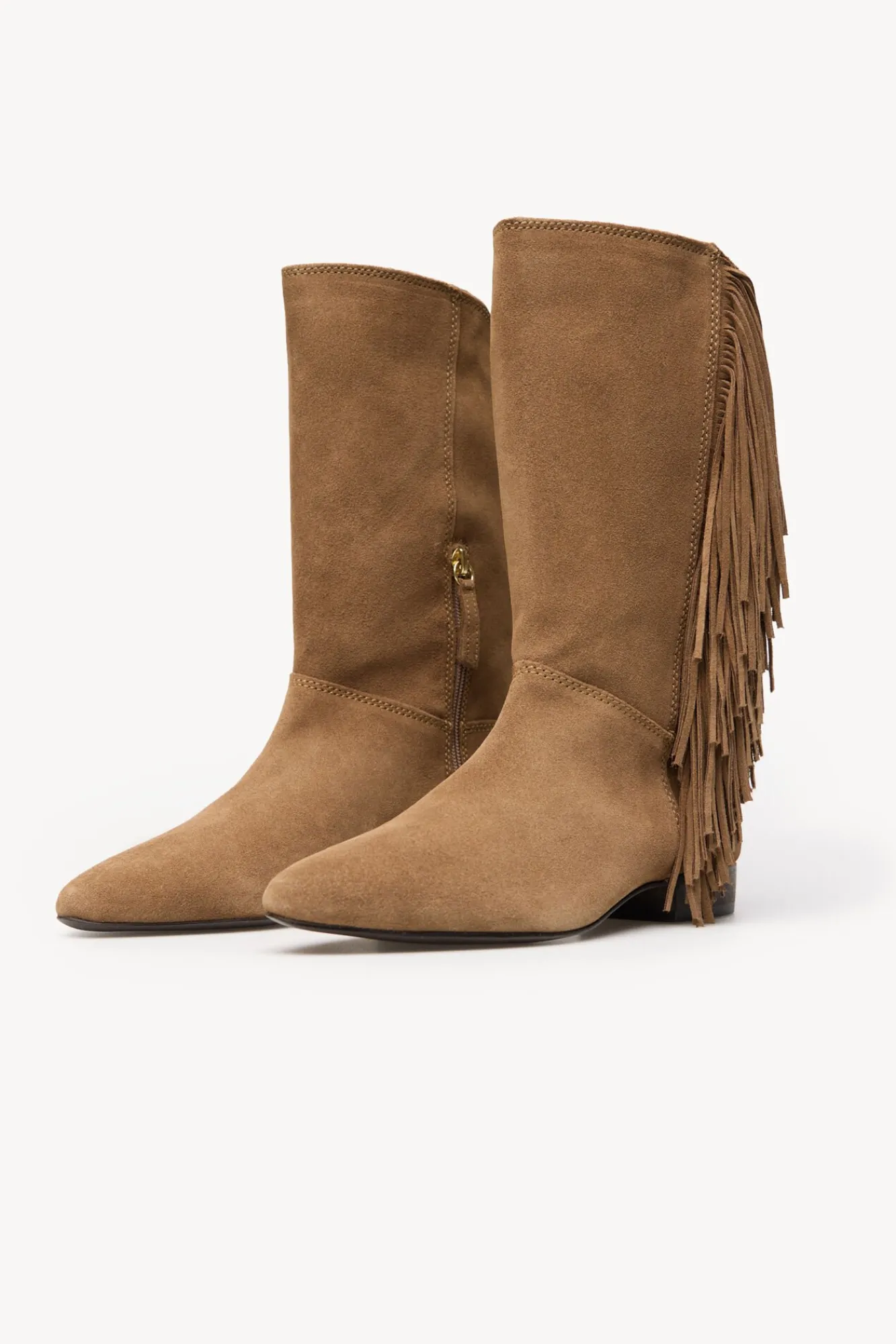Mujer Hoss Intropia Tacones|Calzado Piel>Lola. Botas serraje flecos