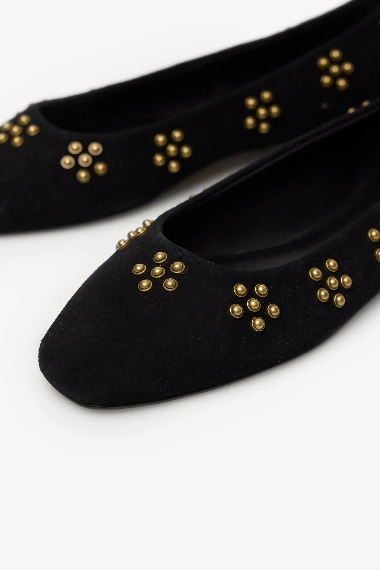 Mujer Hoss Intropia Bailarinas|Calzado Piel>Maitane. Bailarinas de serraje con tachas