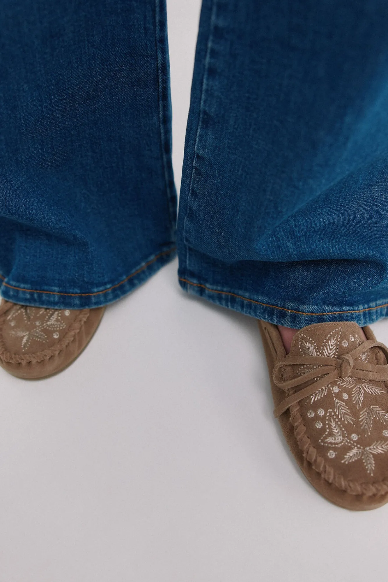 Mujer Hoss Intropia Mocasines|Calzado Piel>Marcela. Mocasines bordados de serraje