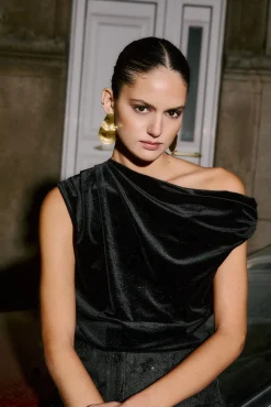 Mujer Hoss Intropia Camisetas>Marcela. Top asimétrico