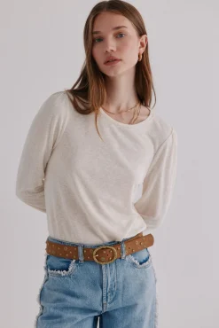 Mujer Hoss Intropia Camisetas>Margot. Camiseta con manga abullonada