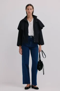 Mujer Hoss Intropia Camisetas>Marina. Camiseta bordada