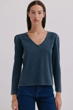 Mujer Hoss Intropia Camisetas>Monserrat. Camiseta efecto lavado