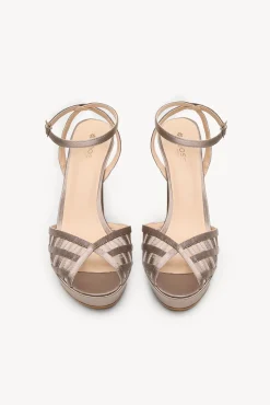 Mujer Hoss Intropia Tacones>Naiara. Sandalia tacón satén