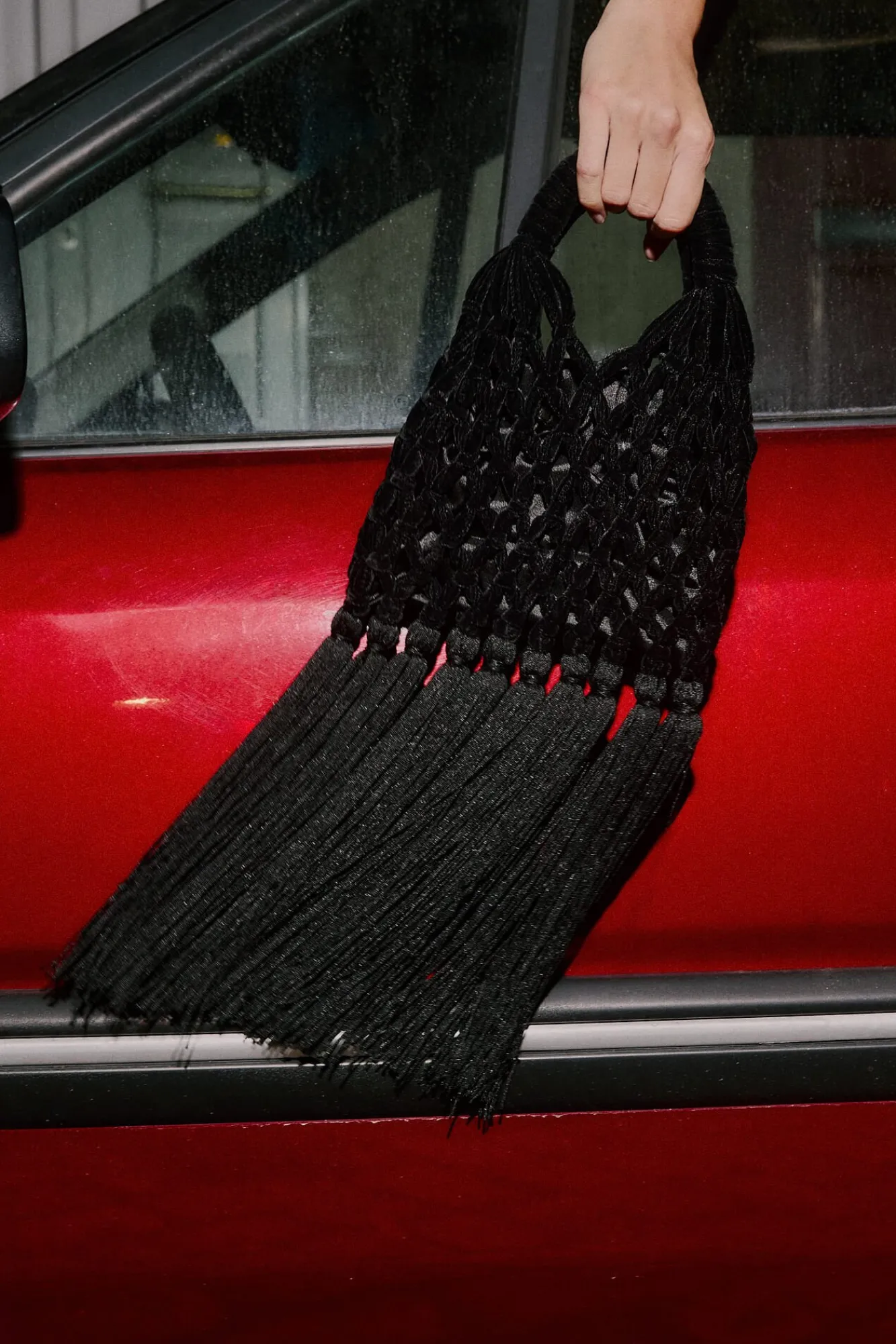 Mujer Hoss Intropia Bolsos>Naroa. Bolso de crochet de terciopelo