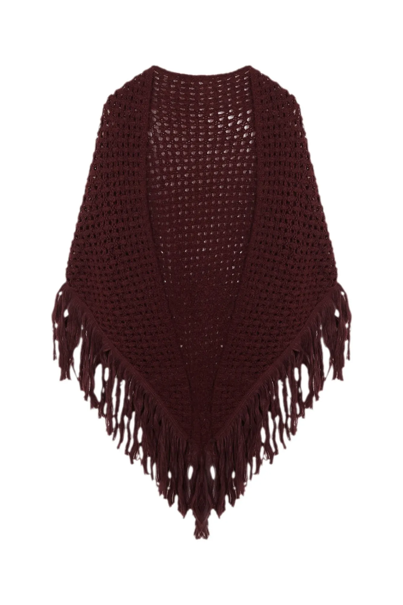 Mujer Hoss Intropia Pañuelos Y Fulares|Chaquetas>Nieves. Chal calado de flecos