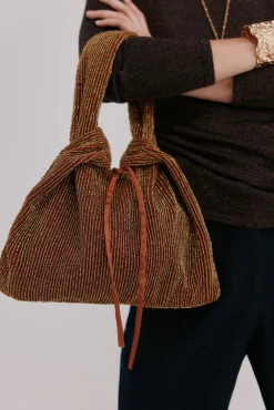 Mujer Hoss Intropia Bolsos>Nora. Bolso de terciopelo abalorios