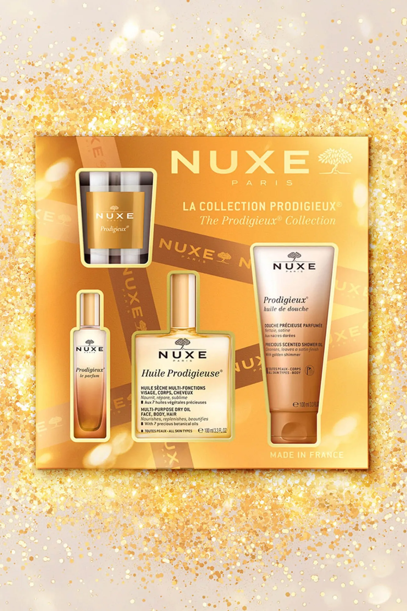 Nuxe Cofres Y Estuches Para Regalo>COFRE REGALO LA COLECCIÓN PRODIGIEUX FLORAL + VELA