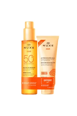 Nuxe Parafarmacia>Sun Aceite Bronceador Rostro y Cuerpo SPF 50 + Leche Refrescante After Sun 100ml DE REGALO