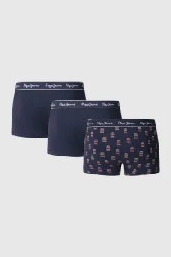 Hombre Pepe Jeans Calzoncillos>Pack 3 boxer cintura logo
