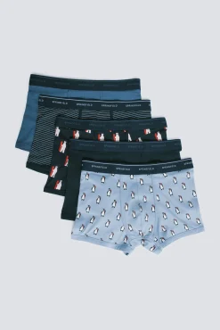 Hombre Springfield Calzoncillos>Pack 5 boxers algodón estampados