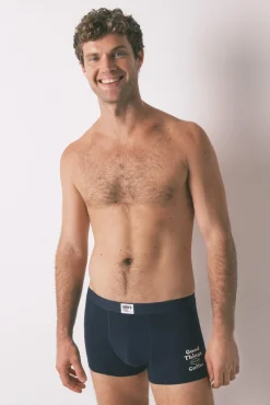 Hombre Women'secret Calzoncillos>Pack 2 boxers rayas azul