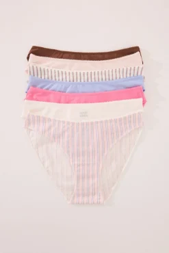 Mujer Women'secret Ropa Interior>Pack 7 bragas clásicas algodón multicolor glitter