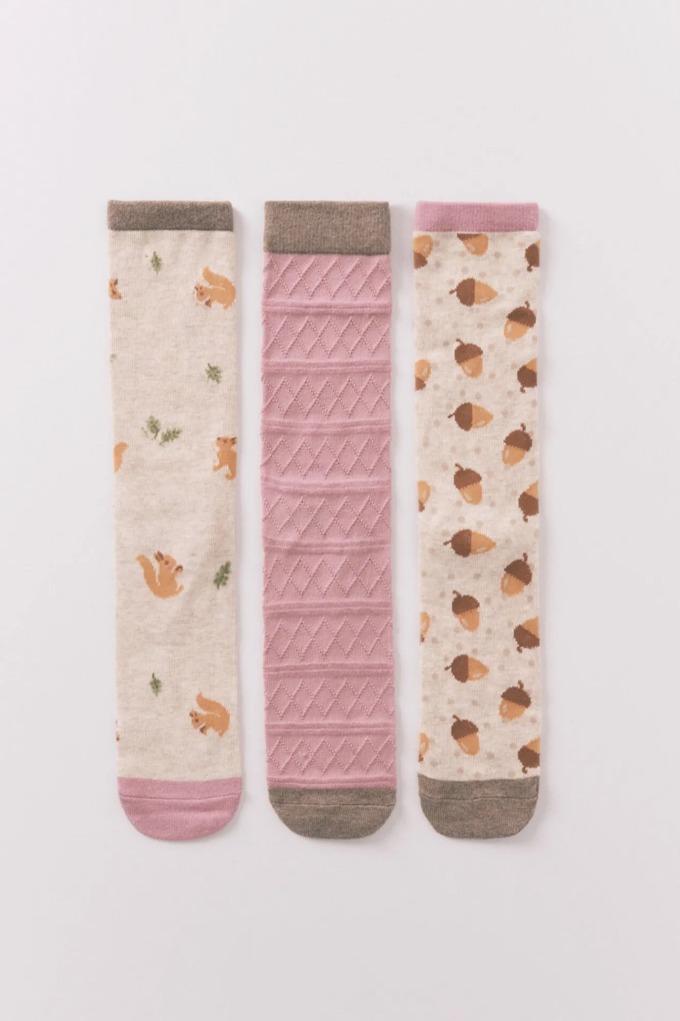 Mujer Women'secret Calcetines>Pack 3 calcetines largos ardillas