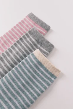 Mujer Women'secret Calcetines>Pack 3 calcetines largos rayas lurex