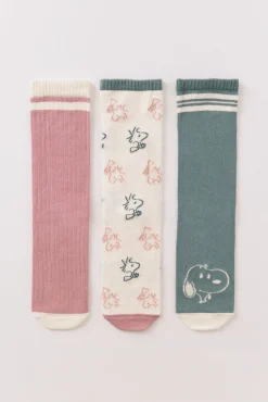 Mujer Women'secret Calcetines>Pack 3 calcetines largos Snoopy