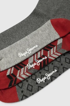 Hombre Pepe Jeans Calcetines>Pack 3 calectines geométrico