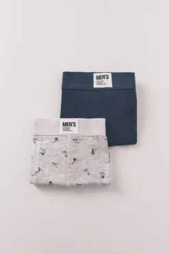 Hombre Women'secret Calzoncillos>Pack 2 calzoncillos bóxer algodón Ski