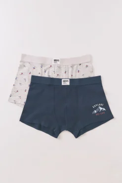 Hombre Women'secret Calzoncillos>Pack 2 calzoncillos bóxer algodón Ski