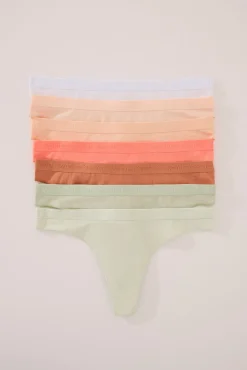 Mujer Women'secret Ropa Interior>Pack 7 tangas algodón multicolor