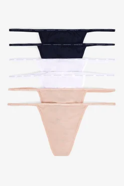 Mujer Women'secret Ropa Interior>Pack 6 tangas tira de microfibra