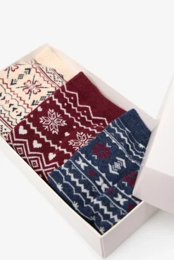 Mujer Cortefiel Calcetines>Pack calcetines navidad