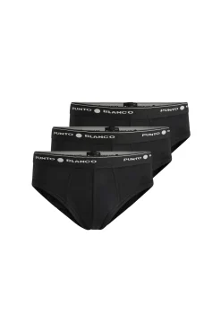 Hombre Punto Blanco Calzoncillos>Pack de 3 slips algodón