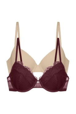 Mujer Dorina Ropa Interior>Pack de dos piezas Emersyn Sujetador demi acolchado