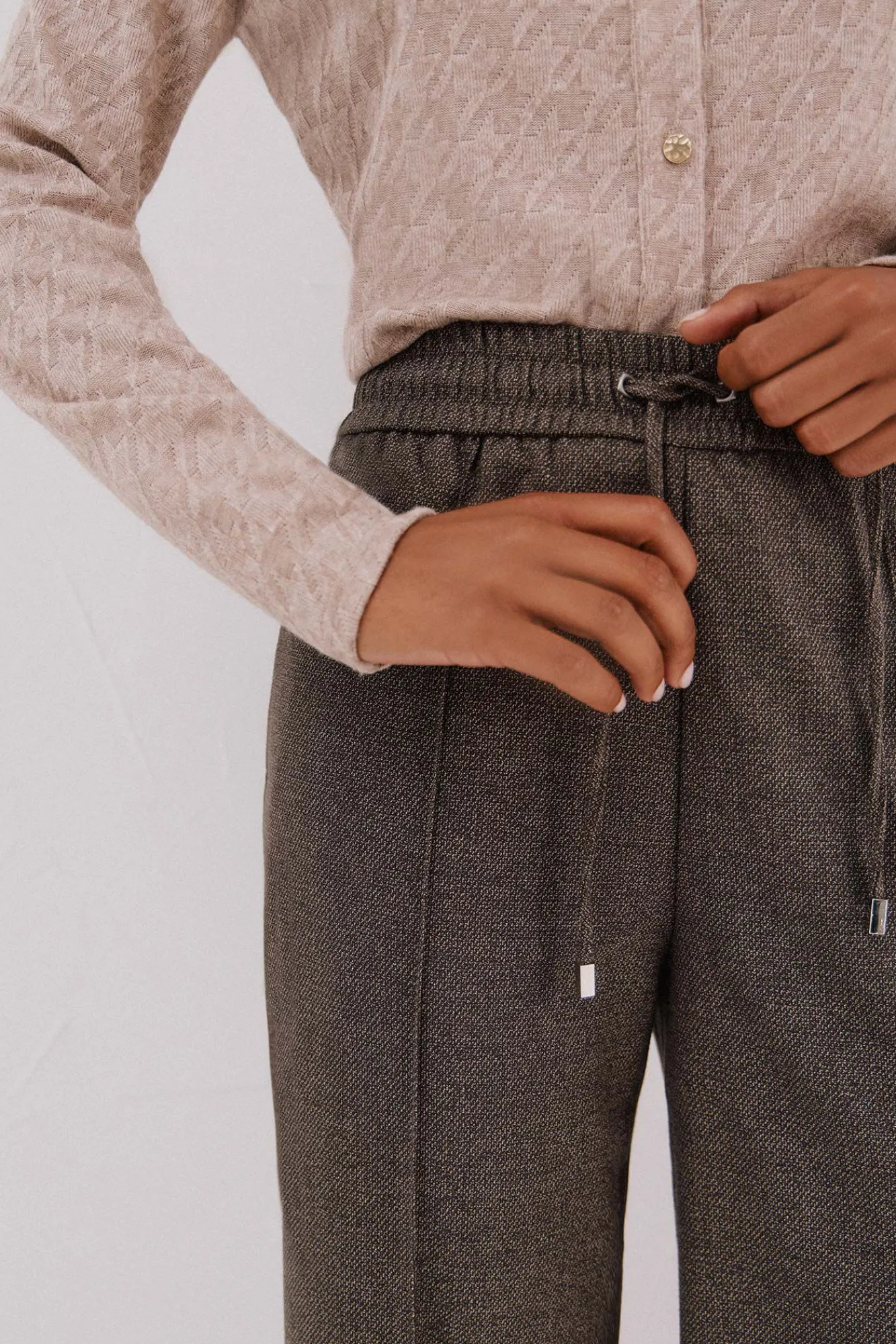 Mujer Cortefiel Pantalones>Panralón goma texturas