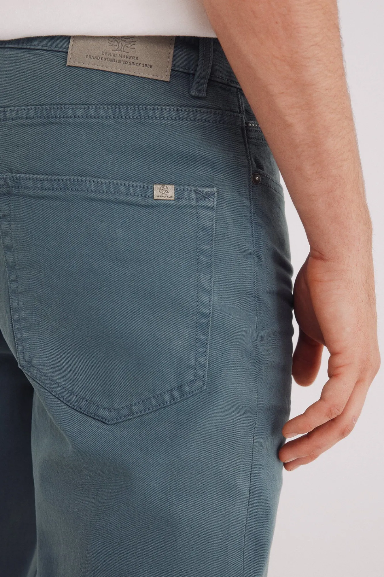 Hombre Springfield Pantalones>Pantalón 5 bolsillos color slim fit