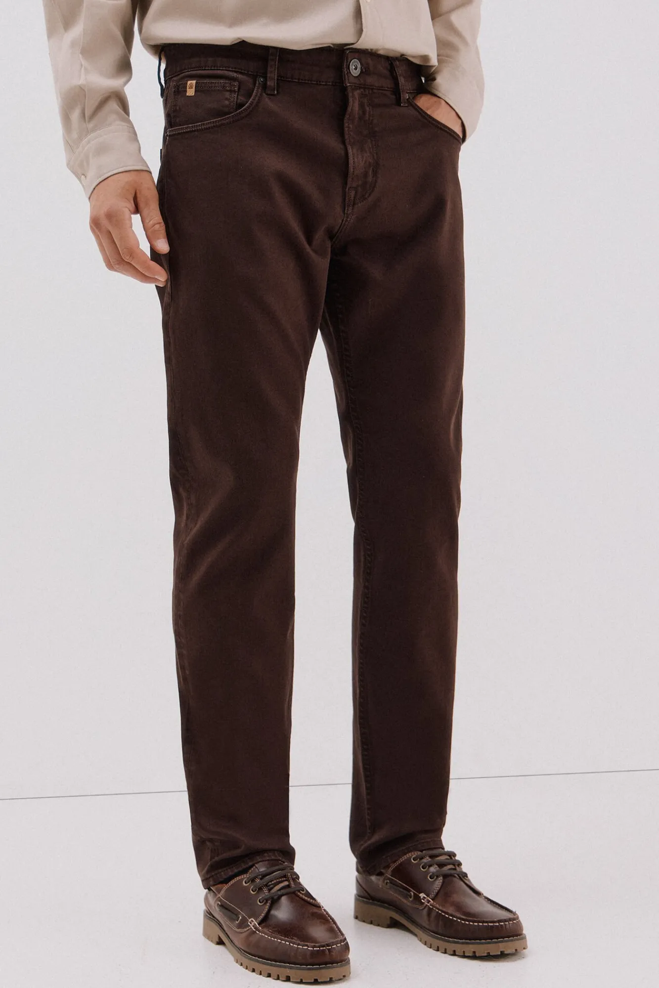 Hombre Cortefiel Vaqueros|Pantalones>Pantalón 5 bolsillos color regular fit