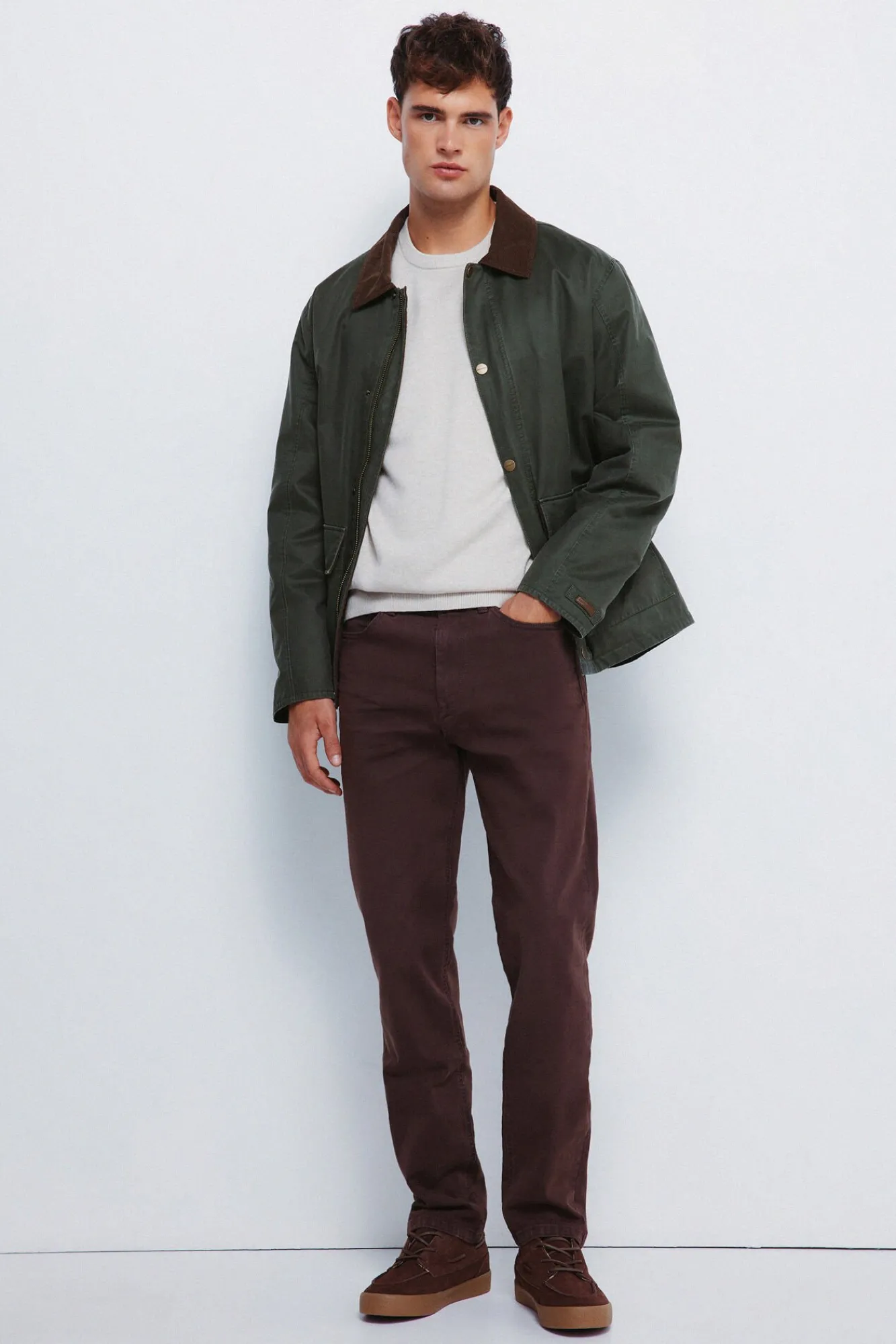 Hombre Springfield Pantalones>Pantalón 5 bolsillos color slim fit