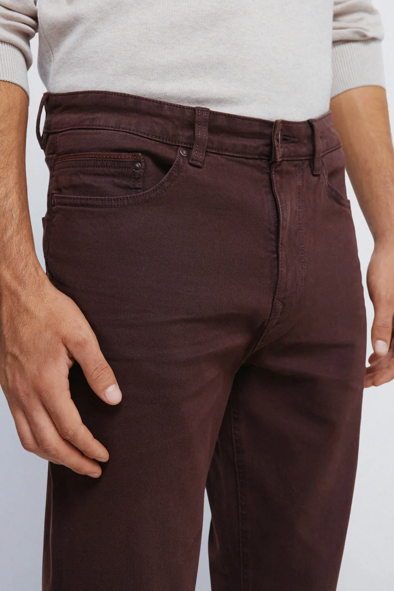 Hombre Springfield Pantalones>Pantalón 5 bolsillos color slim fit