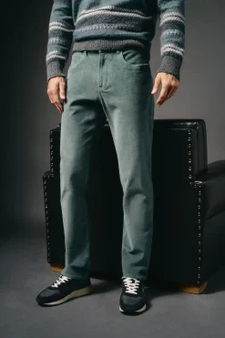 Hombre OOTO Pantalones>Pantalón 5 bolsillos slim fit pana