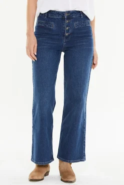 Mujer Systemaction Pantalones|Vaqueros>Pantalón ancho con bolsillos tipo vivo