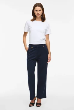 Mujer Vila Pantalones>Pantalón ancho con botones