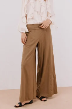 Mujer Cortefiel Pantalones>Pantalón ancho cortes