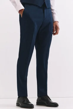 Hombre Cortefiel Pantalones De Vestir|Trajes>Pantalón azul slim fit