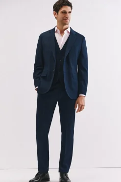 Hombre Cortefiel Pantalones De Vestir|Trajes>Pantalón azul slim fit