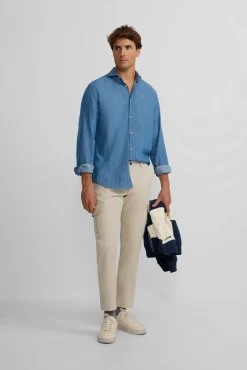 Hombre Silbon Pantalones>Pantalón cargo casual