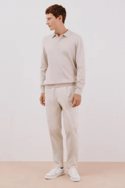 Hombre Cortefiel Pantalones|Chinos>Pantalón chino confort tapered fit