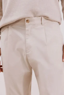 Hombre Cortefiel Pantalones|Chinos>Pantalón chino confort tapered fit