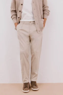 Hombre Cortefiel Pantalones|Chinos>Pantalón chino confort tapered fit