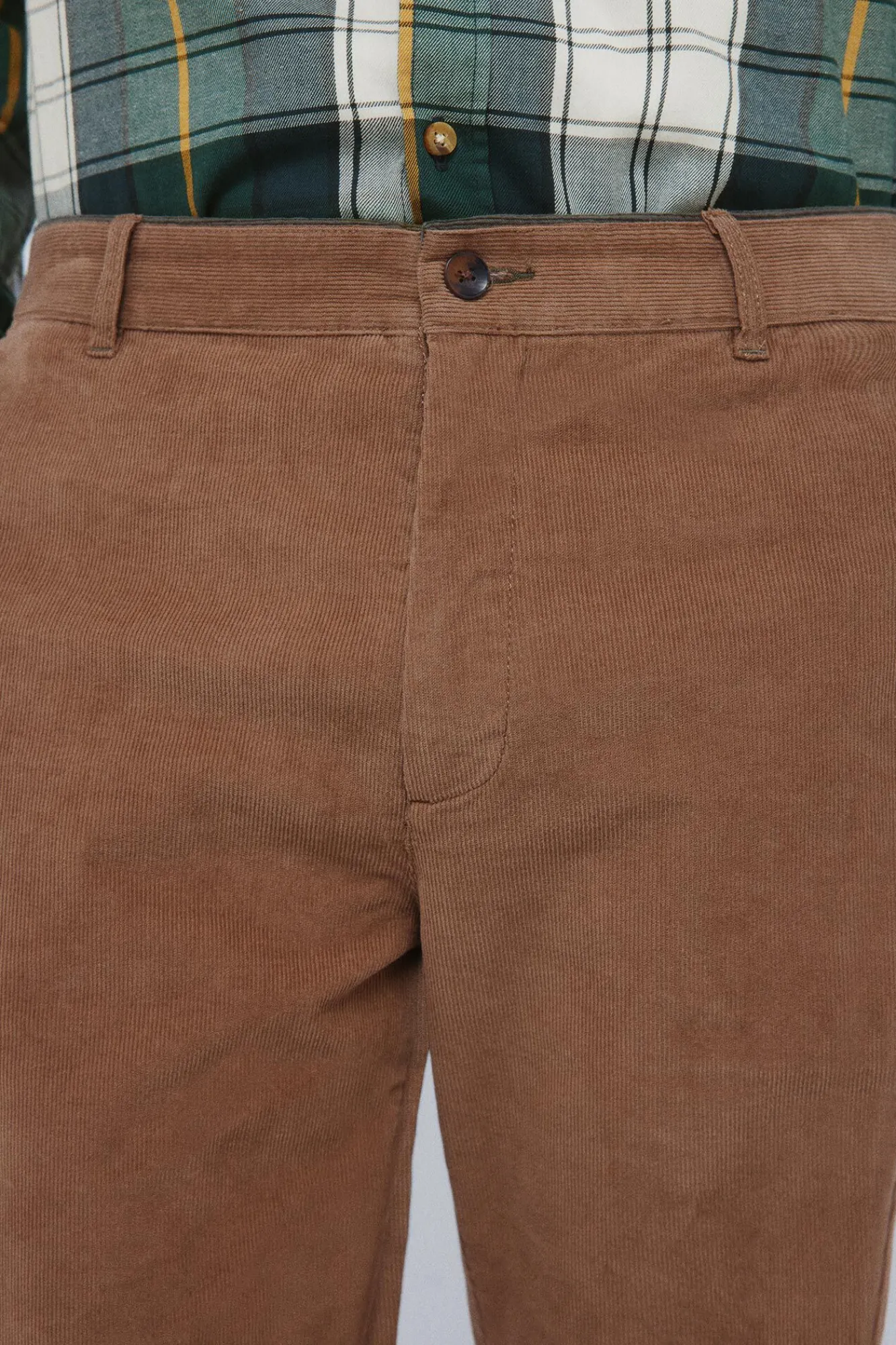 Hombre Springfield Pantalones|Chinos>Pantalón chino micro pana slim fit