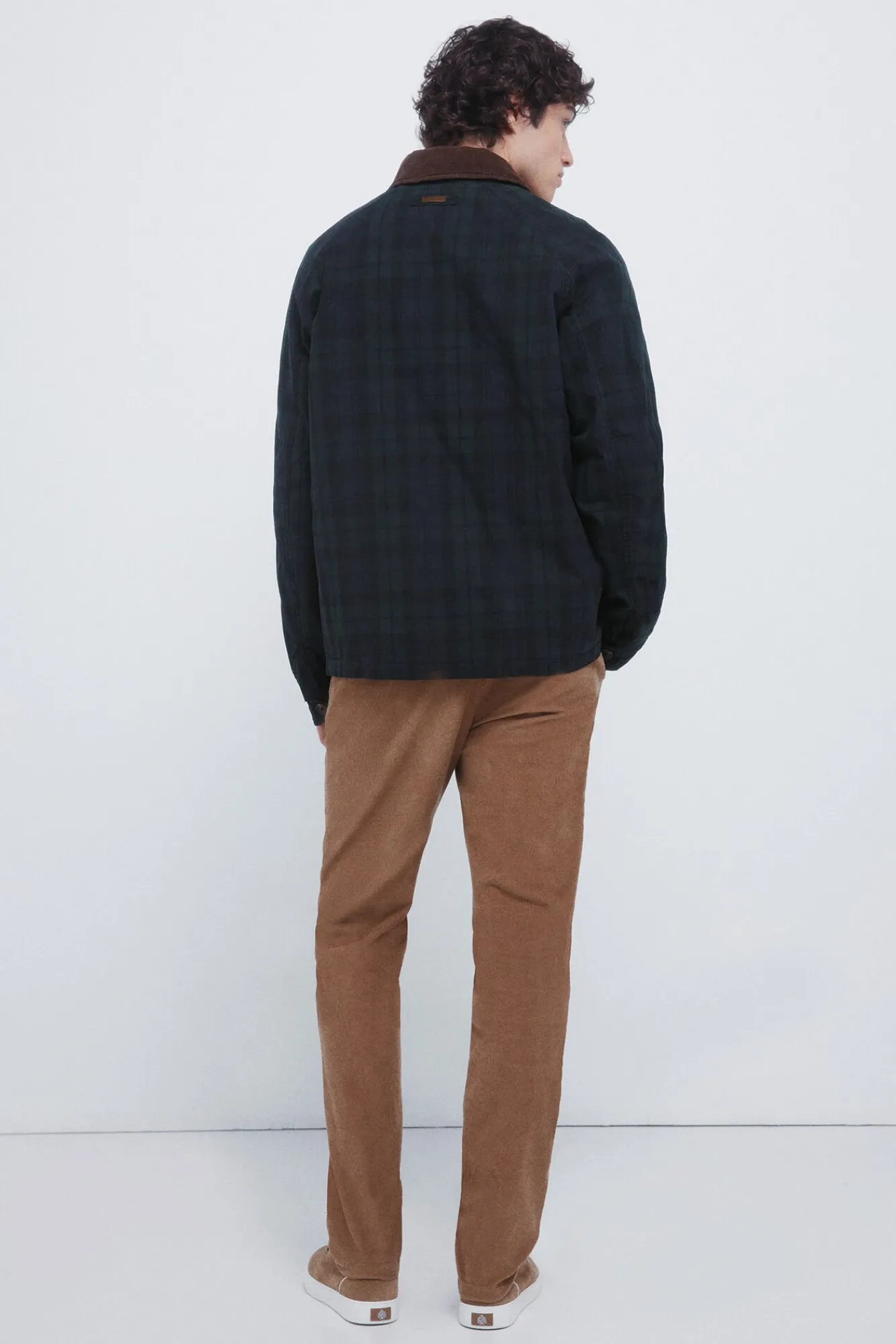 Hombre Springfield Pantalones|Chinos>Pantalón chino micro pana slim fit